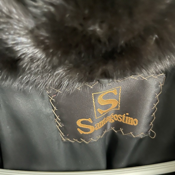 Black Opal full-length mink fur coat. - Picture 2 of 3